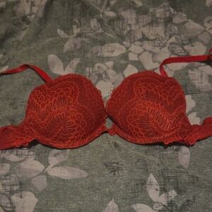 La SENZA Vibrant Red Lace Bra
